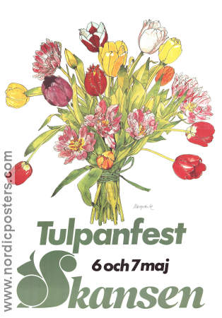 Skansen tulpanfest 1979 affisch Hitta mer: Skansen Blommor och växter