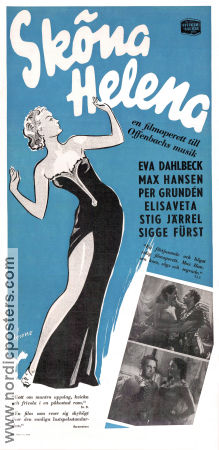 Sköna Helena 1951 poster Eva Dahlbeck Max Hansen Per Grundén Gustaf Edgren