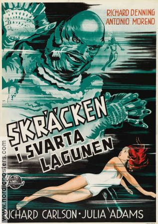 Creature from the Black Lagoon 1954 movie poster Richard Carlson Julia Adams