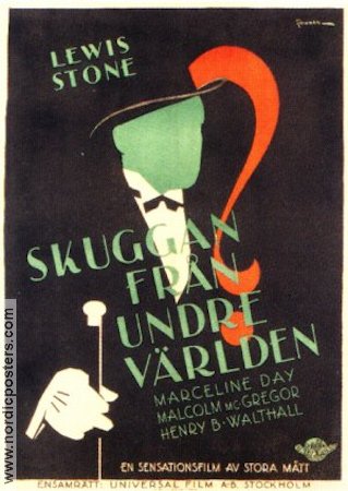 Skuggan från undre världen 1928 poster Lewis Stone