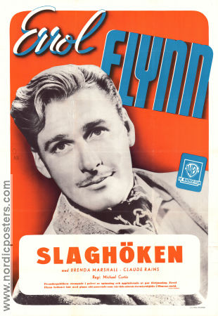 The Sea Hawk 1940 movie poster Errol Flynn Brenda Marshall Claude Rains Michael Curtiz Adventure and matine