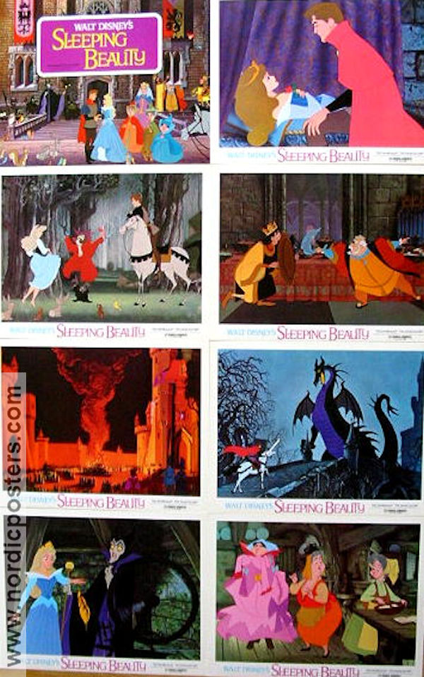 Sleeping Beauty 1959 lobbykort Animerat