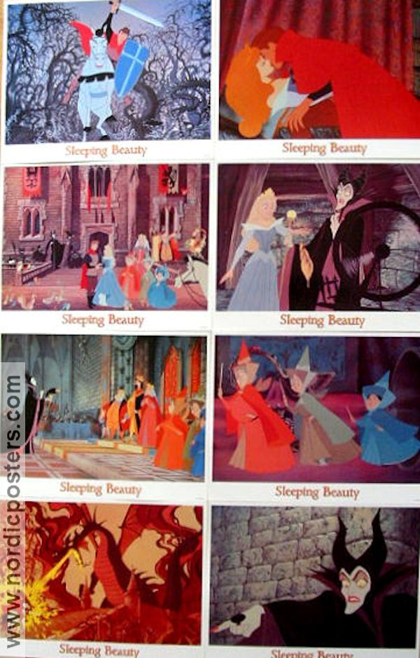 Sleeping Beauty 1959 lobby card set Animation