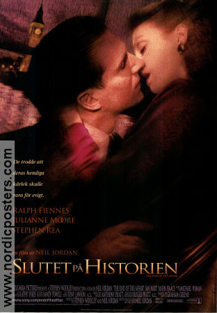 The End of the Affair 1999 movie poster Ralph Fiennes Julianne Moore Neil Jordan