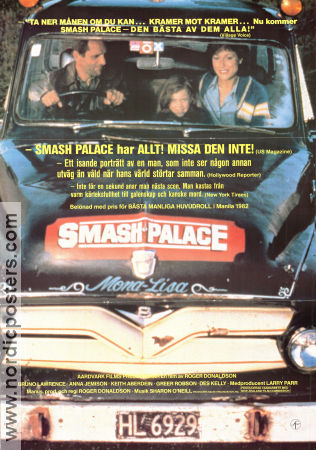 Smash Palace 1981 poster Bruno Lawrence Anna Jemison Roger Donaldson Filmen från: New Zealand Bilar och racing