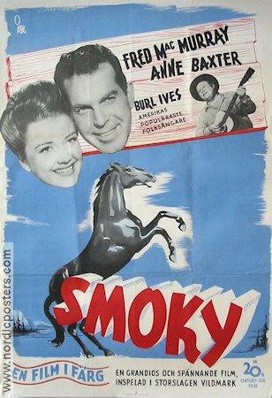 Smoky 1946 movie poster Anne Baxter Burl Ives