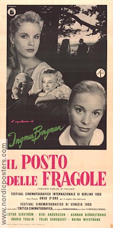 Il posto delle fragole 1957 movie poster Bibi Andersson Ingrid Thulin Victor Sjöström Ingmar Bergman