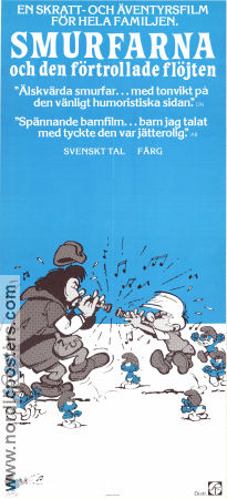La flute a six schtroumpfs 1976 movie poster Smurfarna Smurferna Smurfs Peyo Country: Belgium Animation From comics
