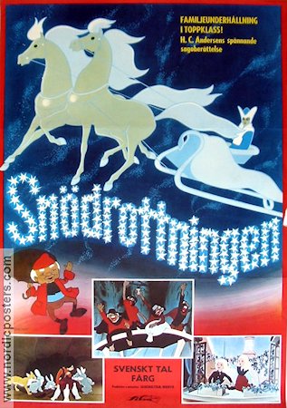 Lumikuningatar 1988 movie poster Animation Finland