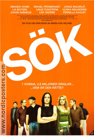 Sök 2006 movie poster Amanda Ooms Kalle Westerdahl Mikael Persbrandt Maria von Heland