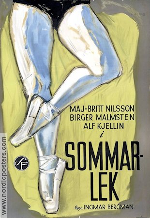 Summer Interlude 1951 movie poster Maj-Britt Nilsson Alf Kjellin Stig Olin Birger Malmsten Ingmar Bergman