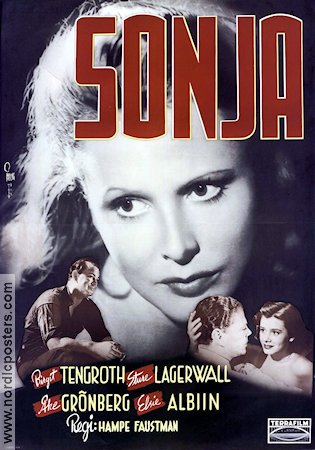 Sonja 1943 movie poster Birgit Tengroth Sture Lagerwall