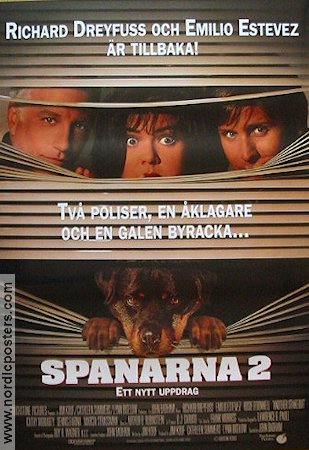 Spanarna 2 1993 poster Richard Dreyfuss Emilio Estevez