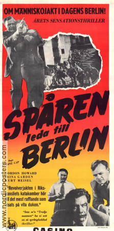 Spåren leda till Berlin 1952 poster Gordon Howard Irina Garden Frantisek Cap