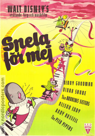 Make Mine Music 1949 movie poster Benny Goodman Dinah Shore Jazz