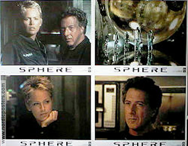 Sphere 1998 lobbykort Sharon Stone Dustin Hoffman Samuel L Jackson Barry Levinson Dykning