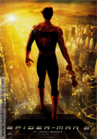 Spider-Man 2 2004 poster Tobey Maguire Kirsten Dunst Alfred Molina Sam Raimi Hitta mer: Marvel Från serier