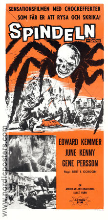 Earth vs the Spider 1958 movie poster Ed Kemmer June Kenney Eugene Persson Bert I Gordon Find more: Roger Corman Insects and spiders