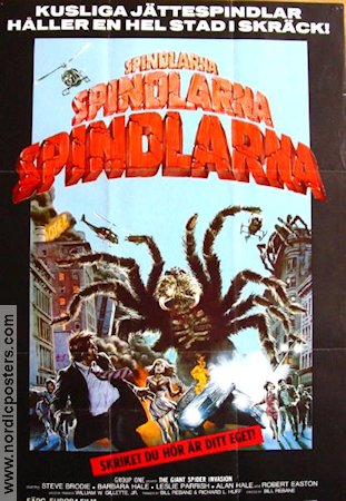 The Giant Spider Invasion 1977 movie poster Steve Brodie Insects and spiders