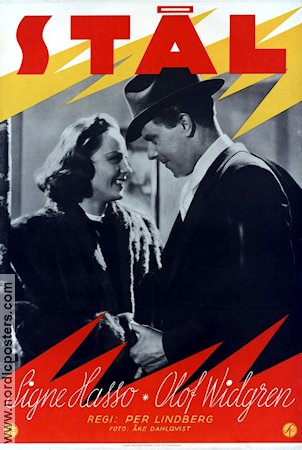 Stål 1940 movie poster Signe Hasso Olof Widgren