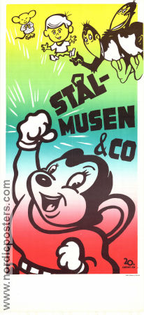 Stålmusen och CO 1966 movie poster Mighty Mouse Stålmusen Animation