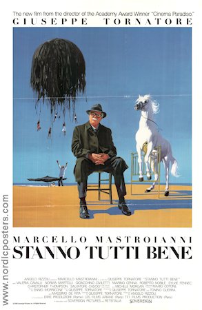 Stanno Tutti Bene 1990 poster Marcello Mastroianni Giuseppe Tornatore Konstaffischer