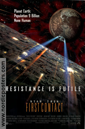 Star Trek: First Contact 1996 poster Patrick Stewart Brent Spiner Jonathan Frakes Hitta mer: Star Trek Rymdskepp