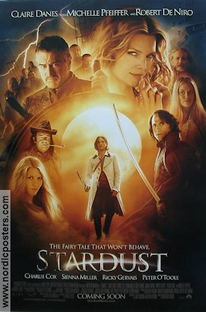 Stardust 2007 movie poster Charlie Cox Claire Danes Michelle Pfeiffer Ricky Gervais Robert de Niro Matthew Vaughn