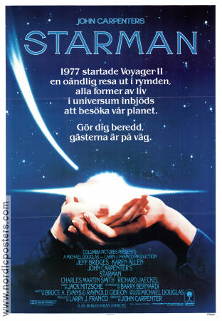 Starman 1984 poster Jeff Bridges Karen Allen John Carpenter