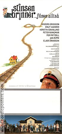 Stinsen brinner 1991 movie poster Anders Eriksson Find more: Galenskaparna Trains