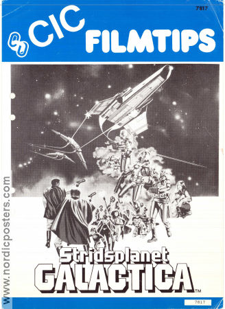 Battlestar Galactica 1978 movie poster Richard Hatch Lorne Greene Dirk Benedict Glen A Larson Spaceships From TV