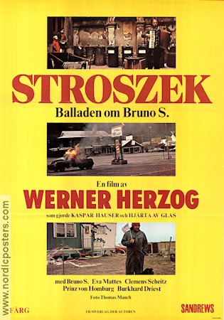 Stroszek 1977 movie poster Bruno S Eva Mattes Werner Herzog