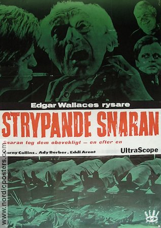 Strypande snaran 1966 poster Edgar Wallace Corny Collins
