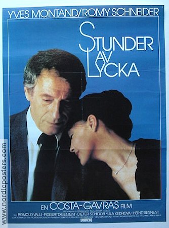 Claire de femme 1980 movie poster Yves Montand Romy Schneider Costa-Gavras