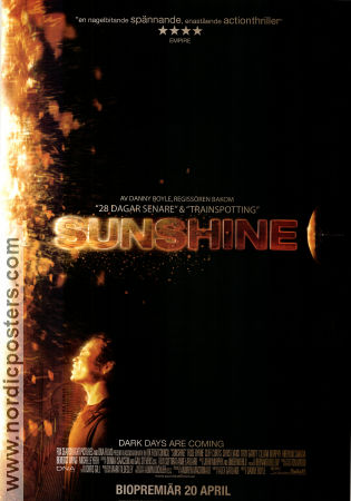 Sunshine 2007 movie poster Cillian Murphy Rose Byrne Chris Evans Danny Boyle