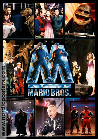Super Mario Bros 1993 movie poster Bob Hoskins John Leguizamo Dennis Hopper Annabel Jankel