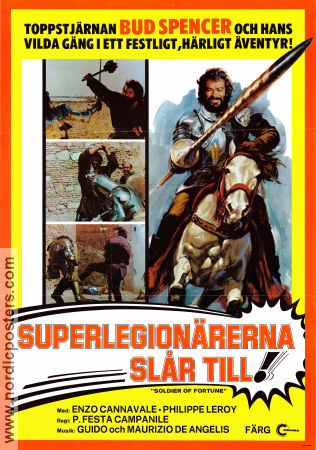 Il soldato di ventura 1976 movie poster Bud Spencer Franco Agostini Enzo Cannavale Pasquale Festa Campanile
