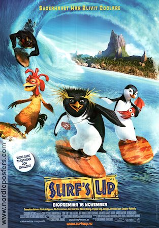 Surf´s Up 2007 movie poster Shia LaBeouf Ash Brannon Animation Birds