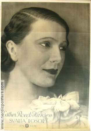 Svarta rosor 1932 movie poster Ester Roeck Hansen