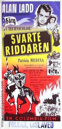The Black Knight 1954 movie poster Alan Ladd Patricia Medina Adventure and matine
