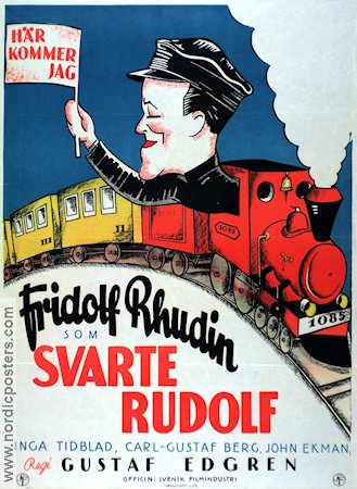 Svarte Rudolf 1928 poster Fridolf Rhudin