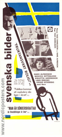 Svenska bilder 1964 poster Hans Alfredson Birgitta Andersson Monica Zetterlund Tage Danielsson Filmbolag: AB Svenska Ord
