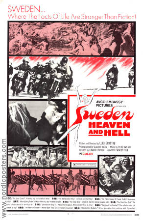 Sweden Heaven and Hell 1968 poster Edmund Purdom Luigi Scattini
