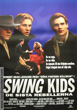 Swing Kids 1993 poster Robert Sean Leonard Christian Bale Barbara Hershey Thomas Carter Dans