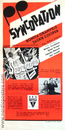 Syncopation 1942 movie poster Bonita Granville Jackie Cooper Benny Goodman William Dieterle Jazz