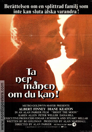 Shoot the Moon 1982 movie poster Albert Finney Diane Keaton Alan Parker