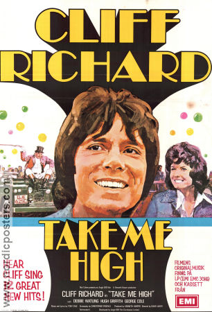 Take Me High 1973 poster Cliff Richard Deborah Watling Hugh Griffith David Askey Rock och pop