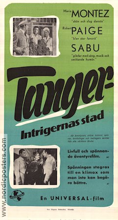 Tangier 1946 movie poster Maria Montez Robert Paige Sabu George Waggner