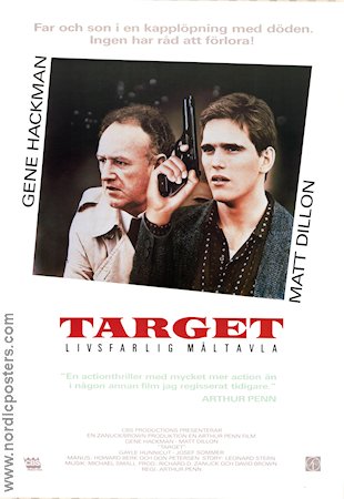 Target 1985 movie poster Gene Hackman Matt Dillon Brad Williams Brad Williams Arthur Penn