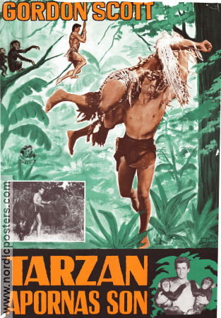 Tarzan apornas son 1955 poster Gordon Scott Vera Miles Peter van Eyck Harold D Schuster
